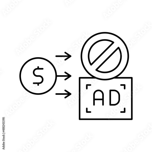 advertisement signal phone line icon vector illustration