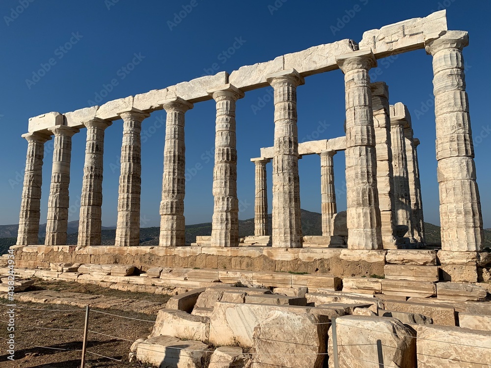 Obraz premium Temple of Poseidon, Athens, Greece