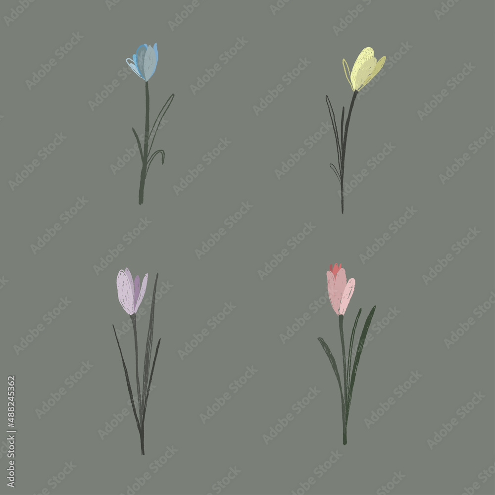 Simple floral pattern