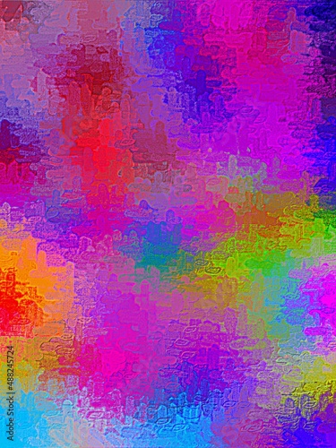 abstract illustration of color screensaver for desktop © Aleks