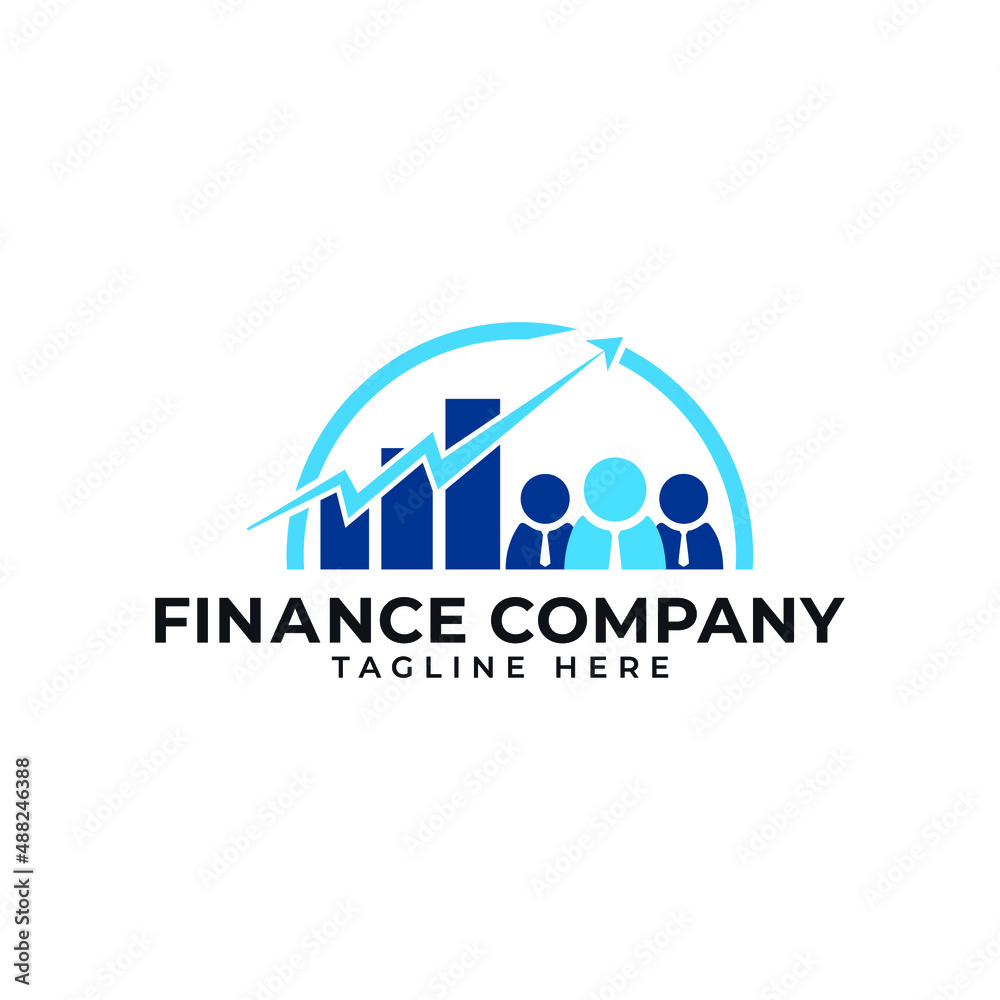 finance group company logo design template