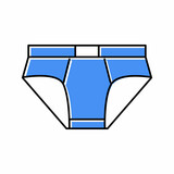 underwear clothing color icon vector illustration