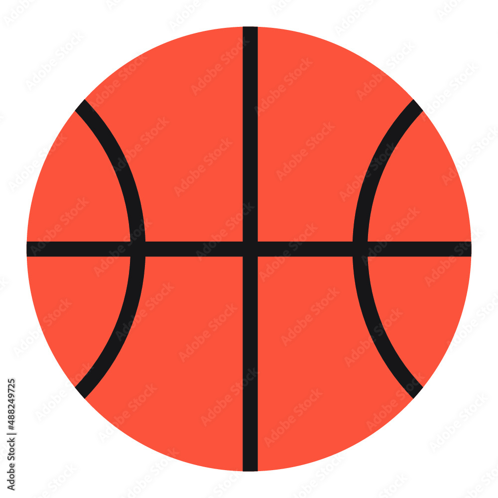 Illustration of Basket ball design icon Illustration of Basket ball design icon