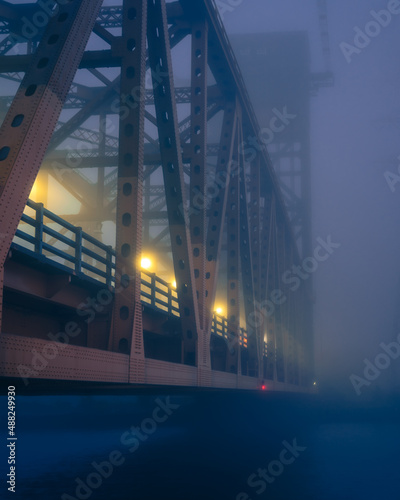 Hazy bridge