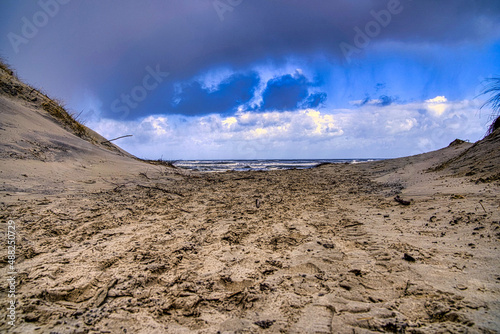 Langeoog 2022 Ostsee Insel nach dem Sturm photo