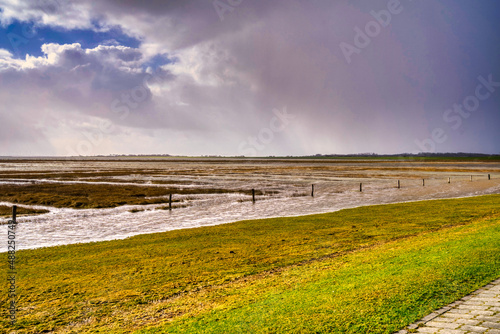 Langeoog 2022 Ostsee Insel nach dem Sturm photo