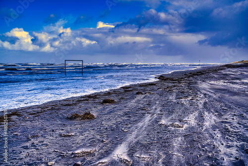 Langeoog 2022 Ostsee Insel nach dem Sturm photo