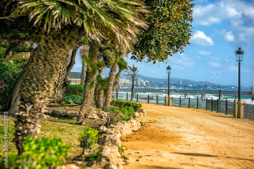 Promenade in Marbella, Spain photo