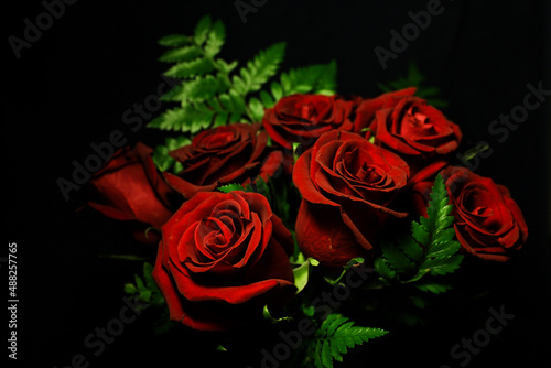 bouquet of red roses