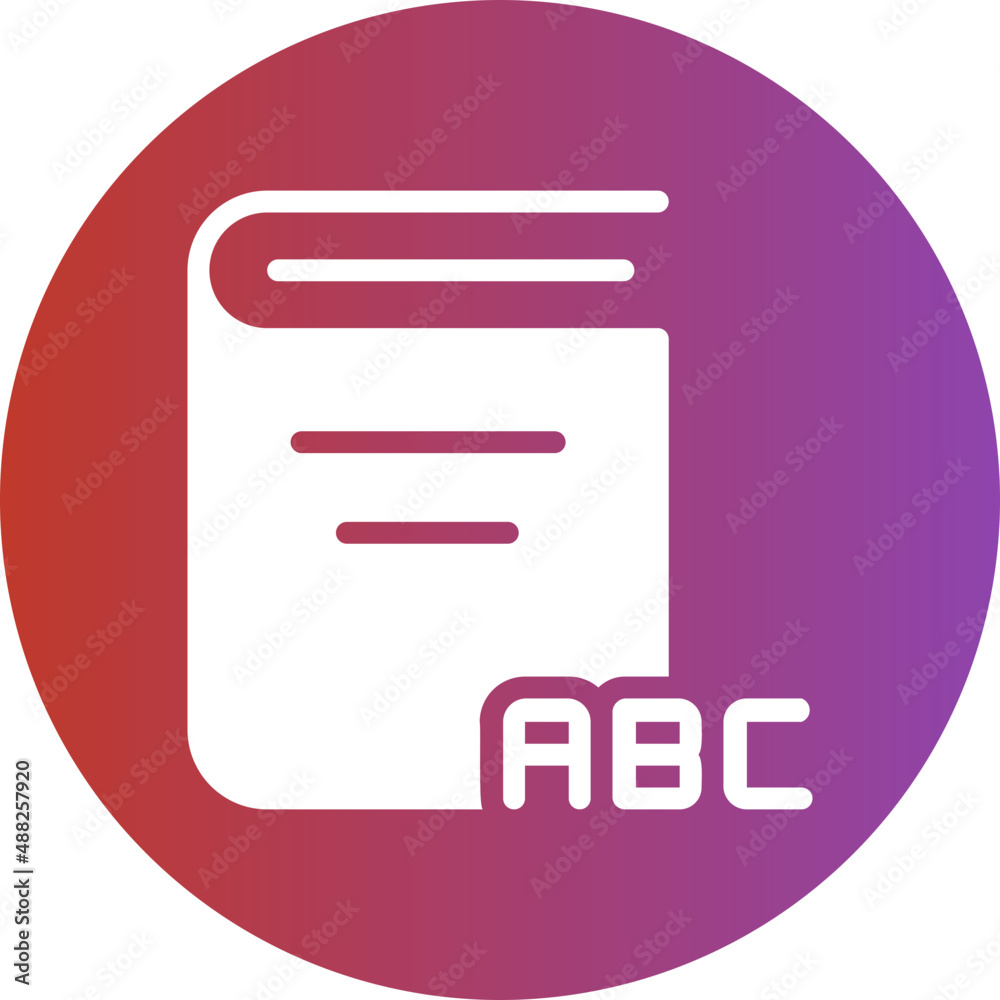 alphabet gradient icon alphabet gradient icon