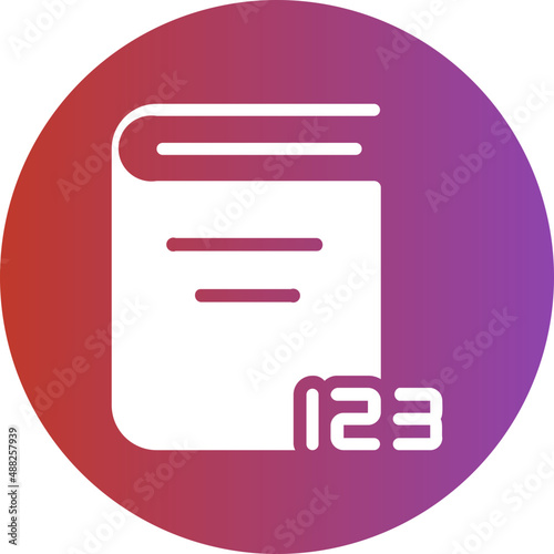 counting gradient icon