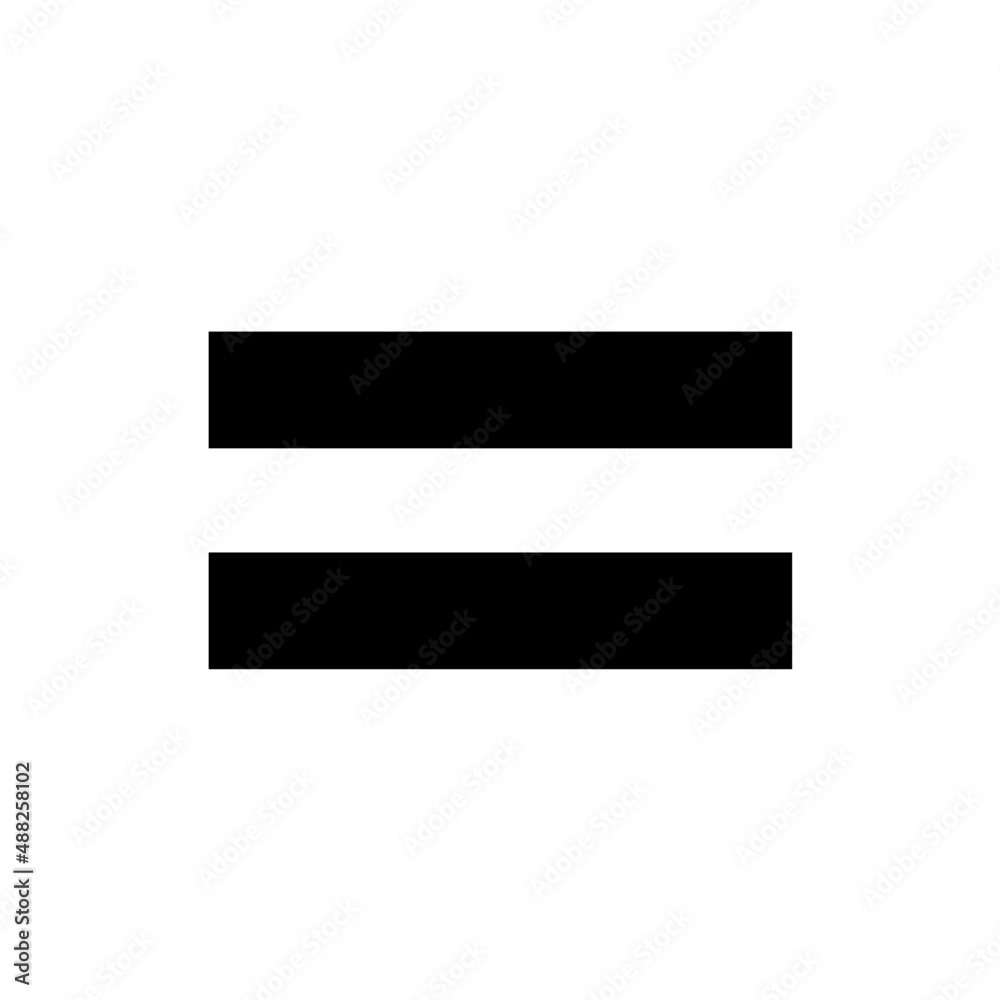 Mathematical operation or equal symbol isolated on white background, illustration vector Mathematical operation or equal symbol isolated on white background, illustration vector