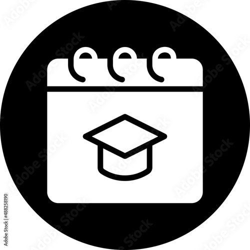 semester glyph icon