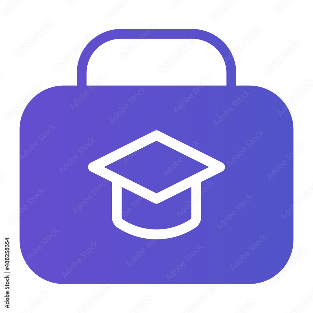 Obraz premium suitcase gradient icon