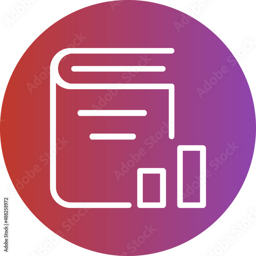 Syllabus gradient icon