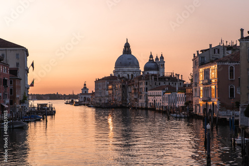 The grand palace in venice at sunrise, tourism spot