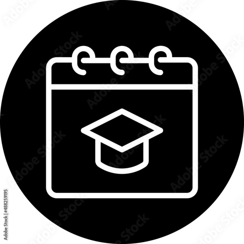 semester glyph icon