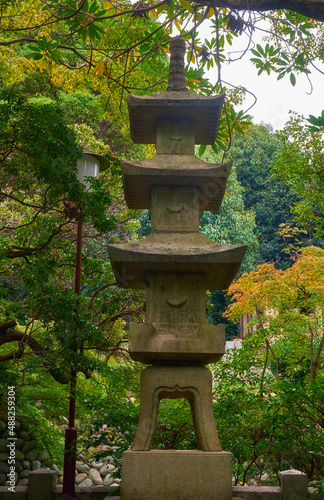 The stone pagoda (to) at the Toganji temple. Nagoya. Japan