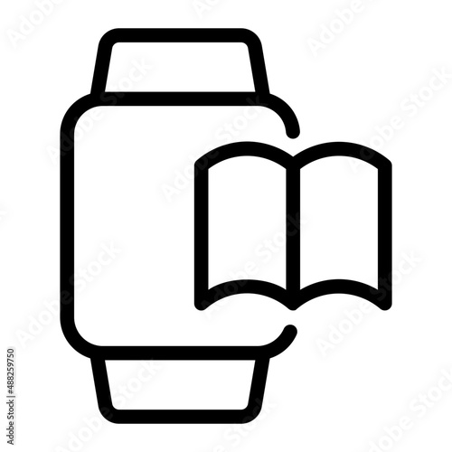 smartwatch line icon