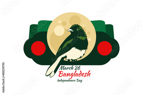 March 26, Independence day of Bangladesh Vector Illustration. Suitable for greeting card, poster and banner.
