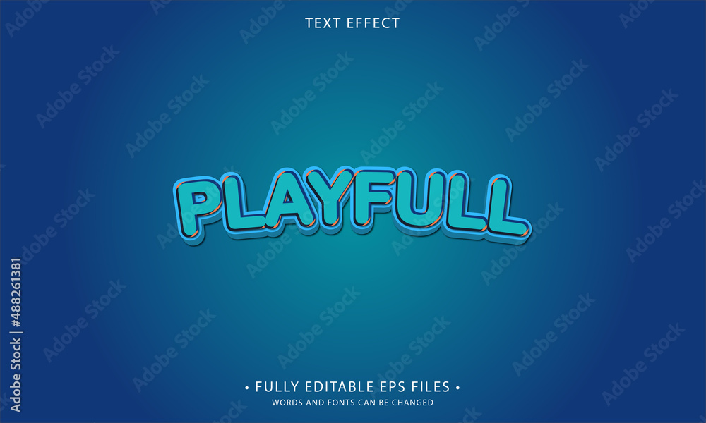 PLAYFULL style editable text effect PLAYFULL style editable text effect