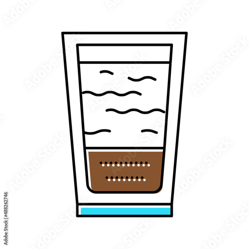 flat white coffee color icon vector illustration