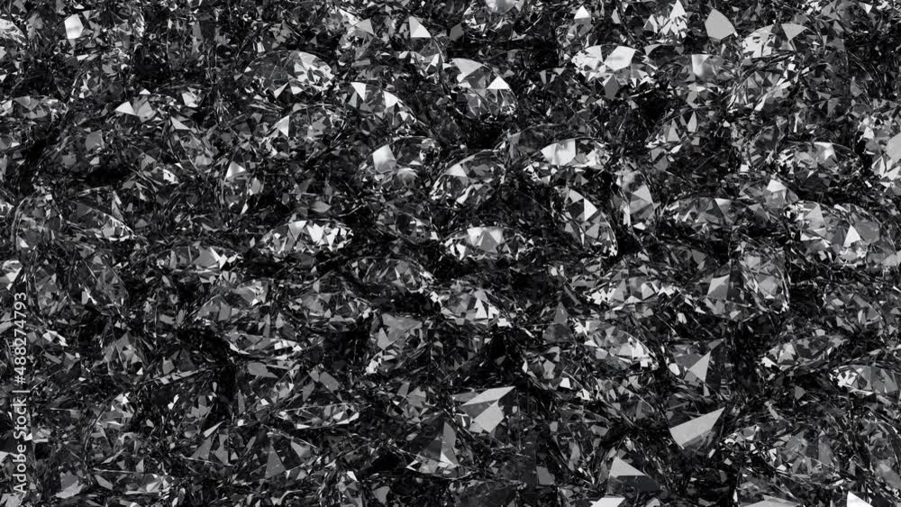 3D rendering Abstract Pile of Diamonds Dark 3D Illustration Background 3D rendering Abstract Pile of Diamonds Dark 3D Illustration Background