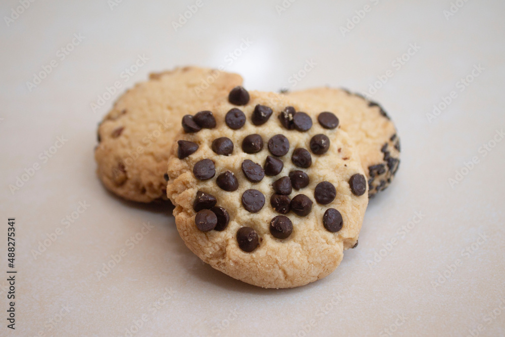 Galleta con gotas de chocolate Galleta con gotas de chocolate