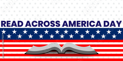 Read Across America Day concept  background. Vector illustration.