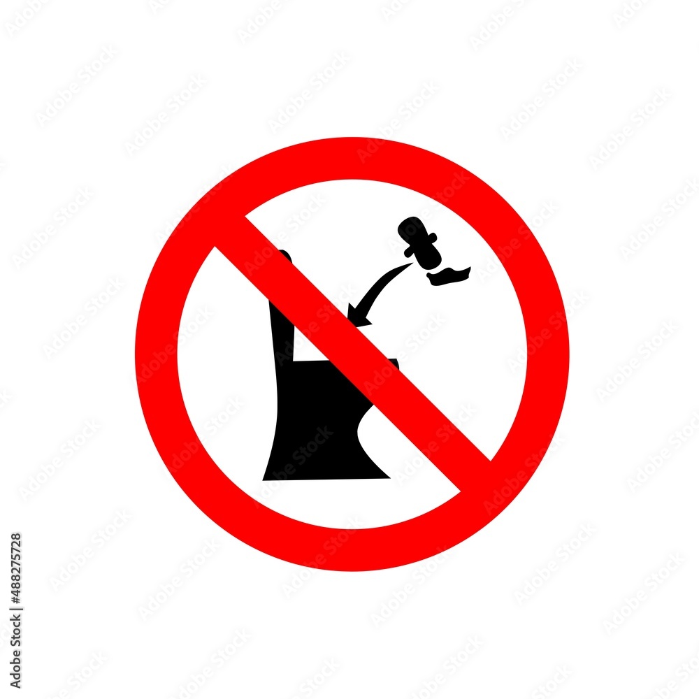 please do not throw sanitary napkin pads in the toilet . Please don't