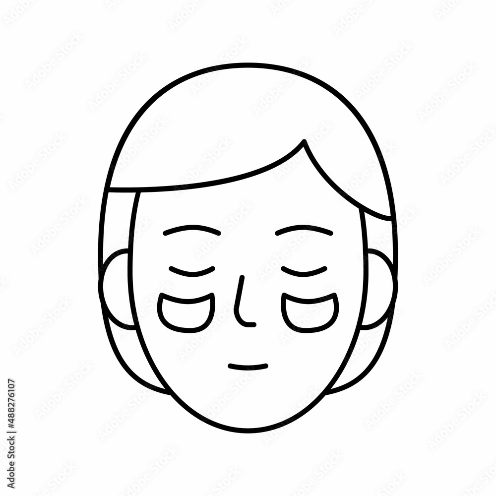 eye patches line icon vector black illustration eye patches line icon vector black illustration