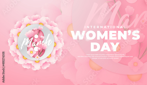 International women's day greeting design