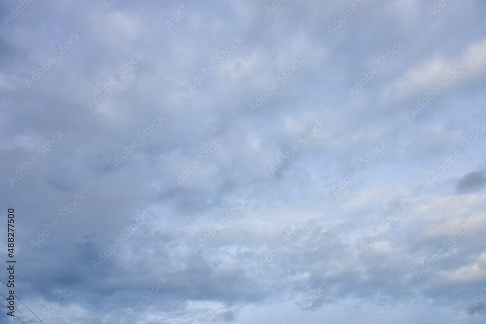 Fototapeta premium Blue sky white cloud blue background.