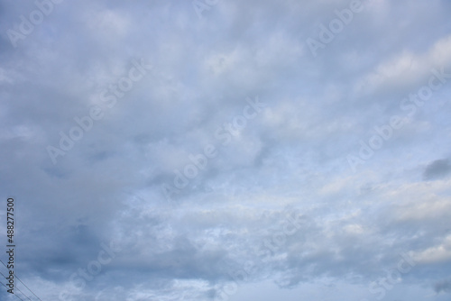 Blue sky white cloud blue background. © meesilpa sornsing