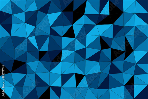 Vector illustration of a triangle polygonal abstract geometric background with colorful gradient design. Low poly design. 