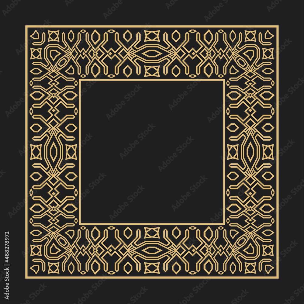 A geometric rectangular stylish frame.