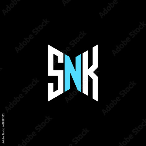 SNK letter logo creative design. SNK unique design photo