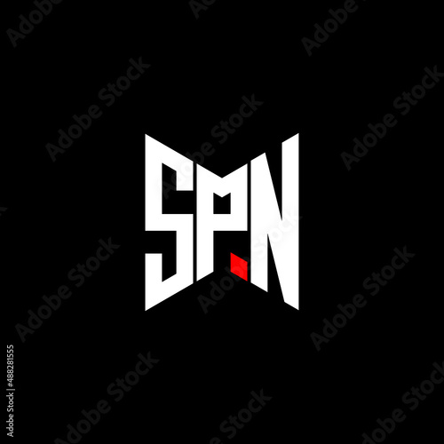 SPN letter logo creative design. SPN unique design photo