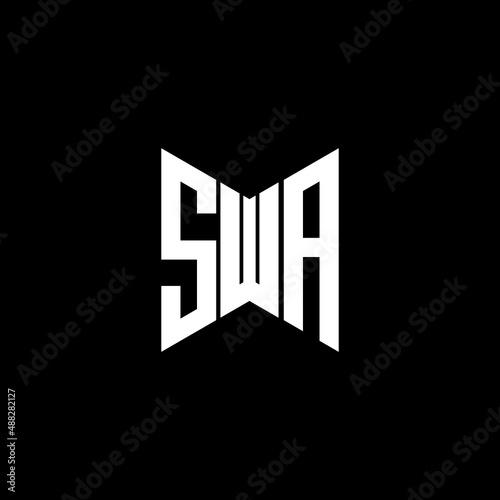 SWA letter logo creative design. SWA unique design photo