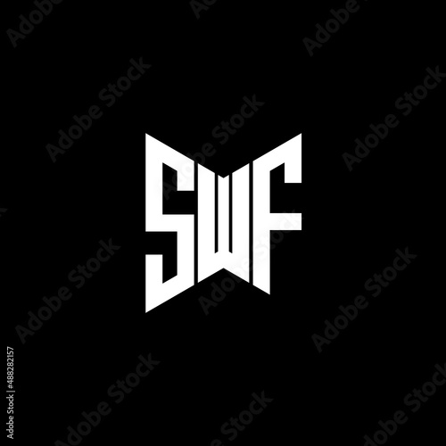 SWF letter logo creative design. SWF unique design photo