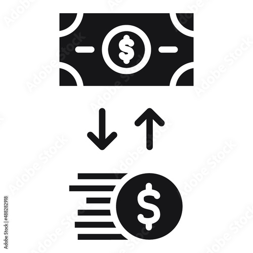 Illustration of Exchange money design icon