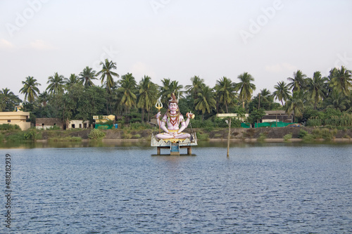 Shiva statue in a temple at Kotipalli