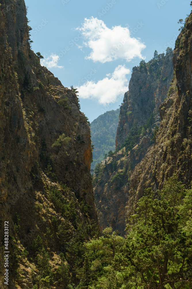 Fototapeta premium Samaria Gorge in Crete, Greece