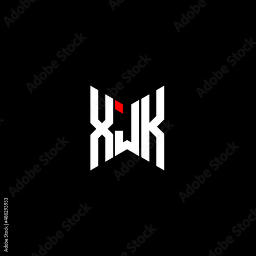 XJK letter logo creative design. XJK unique design photo