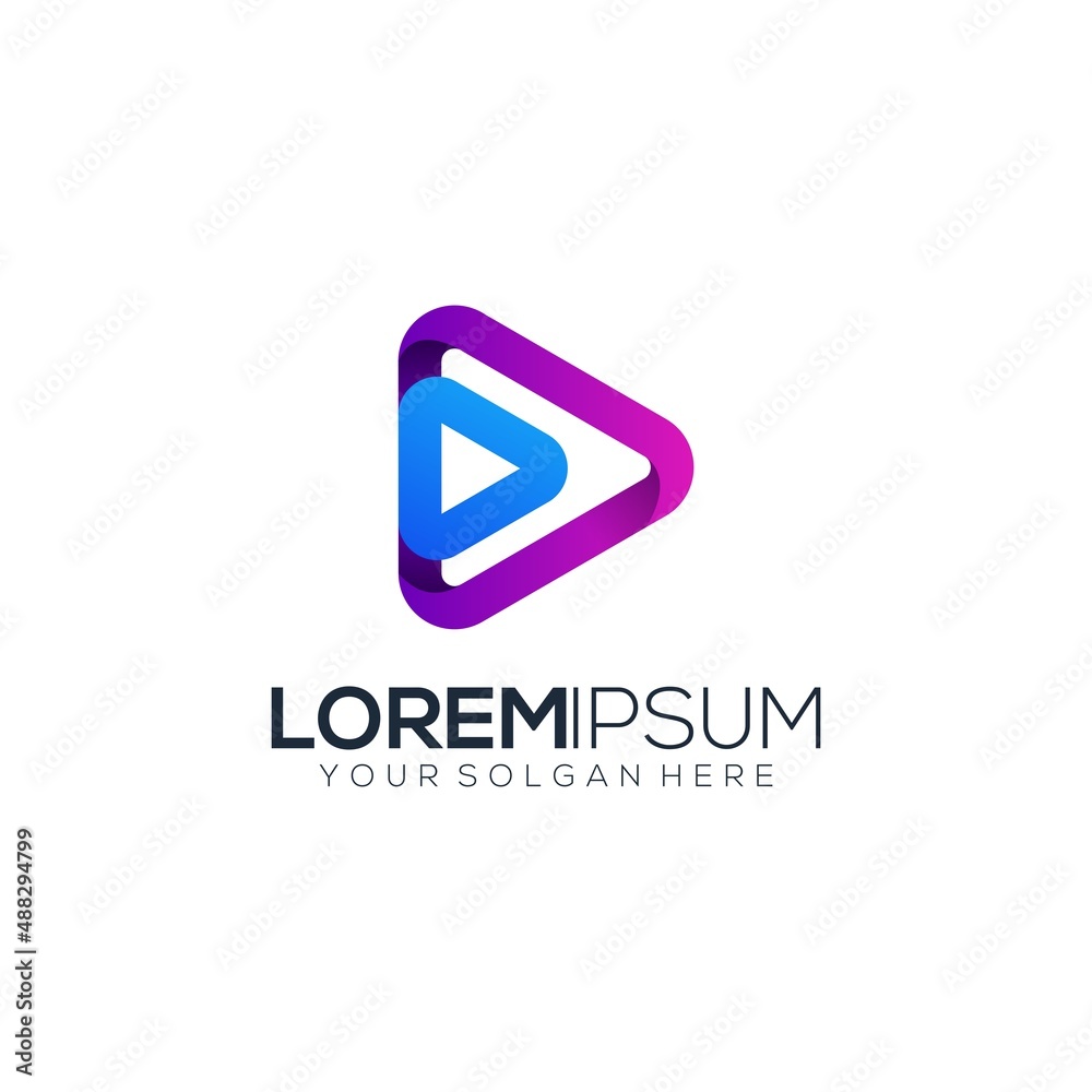 line art play media logo line art play media logo