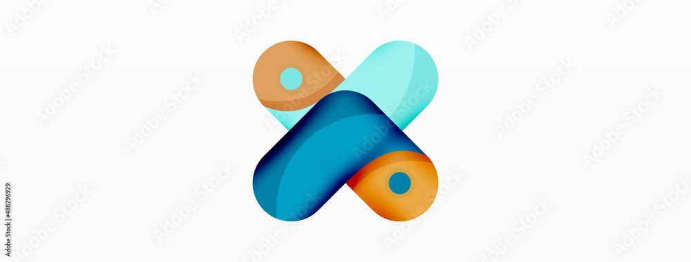 Creative geometric wallpaper. Round arrow shape minimal geometric background. Techno business template for wallpaper, banner, background or landing Creative geometric wallpaper. Round arrow shape minimal geometric background. Techno business template for wallpaper, banner, background or landing