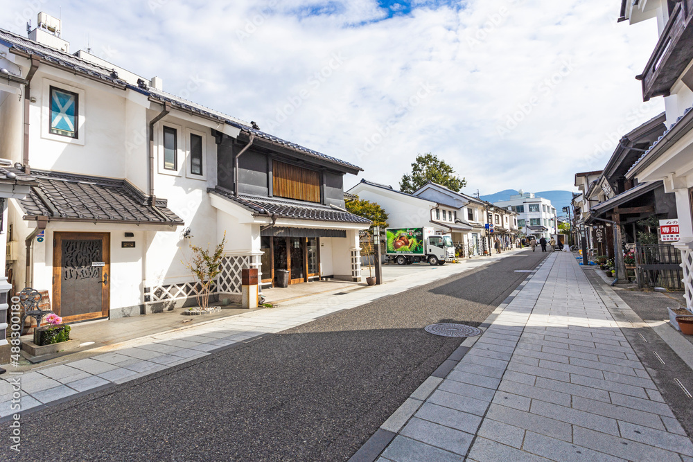 Nakamachi street in Matsumoto town, Nagano, Japan.