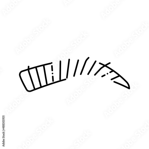 natural eyebrow line icon vector illustration