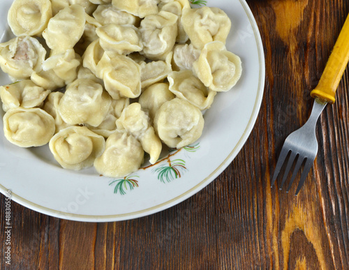 dumplings on a plate