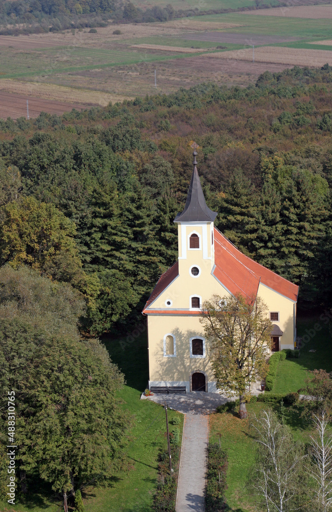 Church of St. John the Apostle and Evangelist in Cerje, Croatia